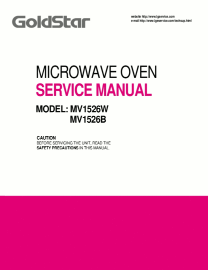 Goldstar Microwave Oven Service Manual 02