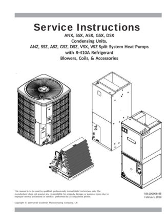 Goodman Air Conditioner Service Manual 20