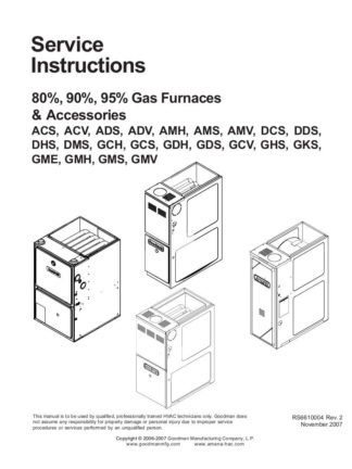 Goodman Furnace Service Manual 02