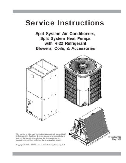 Goodman Heat Service Manual 07
