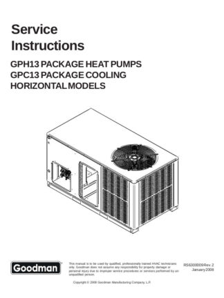 Goodman Furnace Service Manual 10
