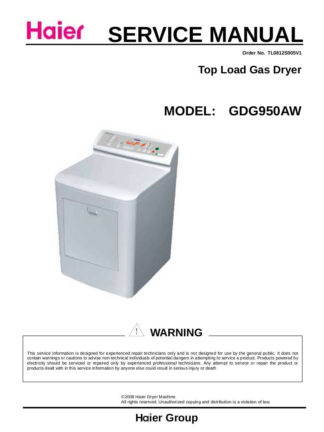 Haier Dryer Service Manual 07