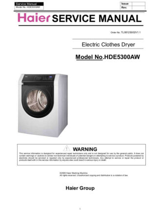 Haier Dryer Service Manual 11