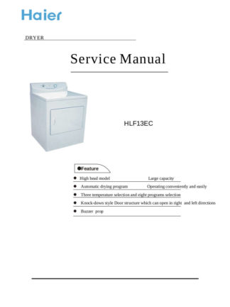 Haier Dryer Service Manual 19