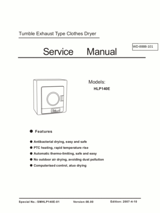 Haier Dryer Service Manual 20