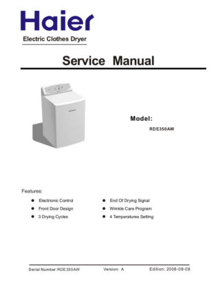 Haier Dryer Service Manual 23