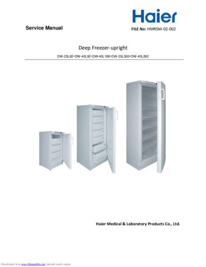 Haier Refrigerator Service Manual 103
