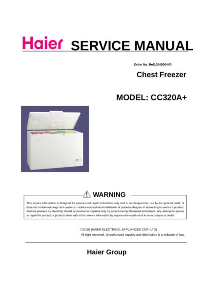 Haier Refrigerator Service Manual 112