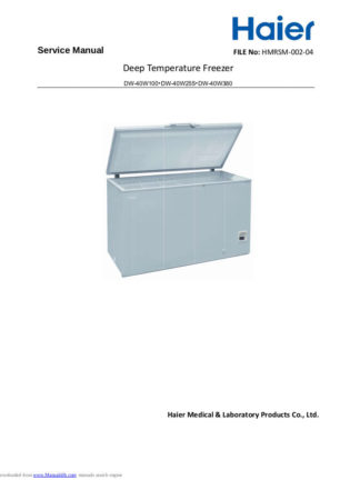 Haier Refrigerator Service Manual 114