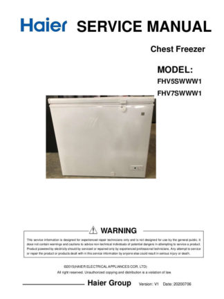 Haier Refrigerator Service Manual 117