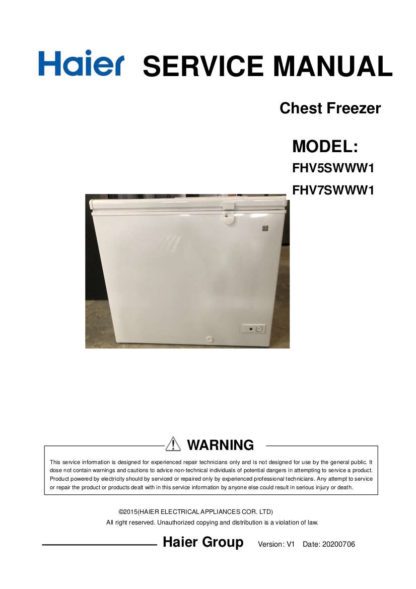 Haier Refrigerator Service Manual 117