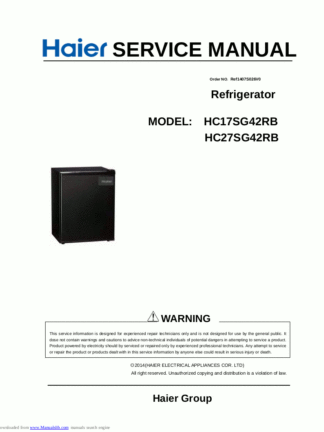 Haier Refrigerator Service Manual 136