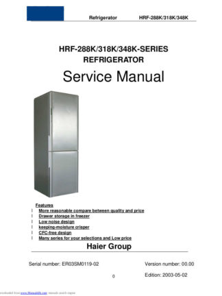 Haier Refrigerator Service Manual 139