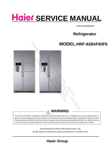 Haier Refrigerator Service Manual 140