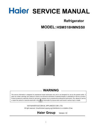 Haier Refrigerator Service Manual 148