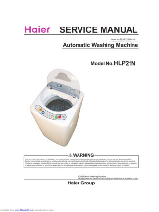Haier Washer Service Manual 42