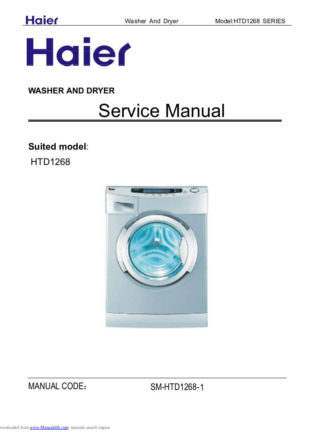 Haier Washer Service Manual 56