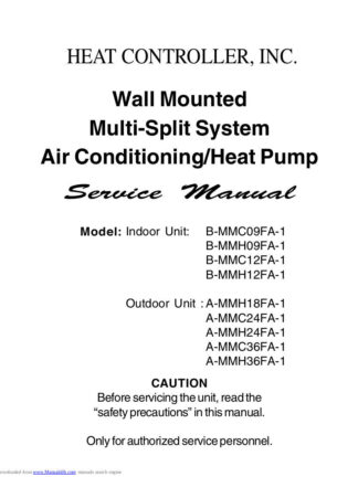 Heat Controller Air Conditioner Service Manual 07