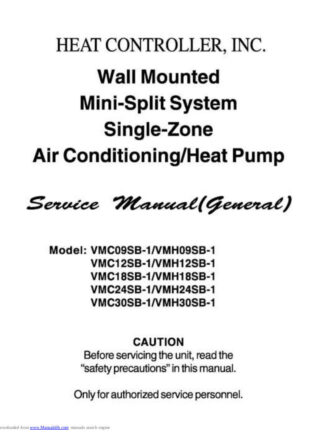 Heat Controller Air Conditioner Service Manual 09