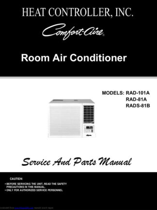 Heat Controller Air Conditioner Service Manual 11