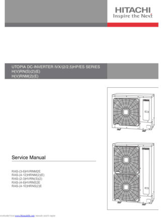 Hitachi Air Conditioner Service Manual 23