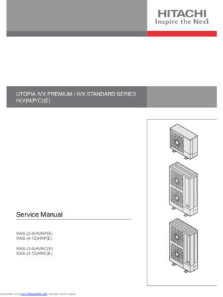 Hitachi Air Conditioner Service Manual 30