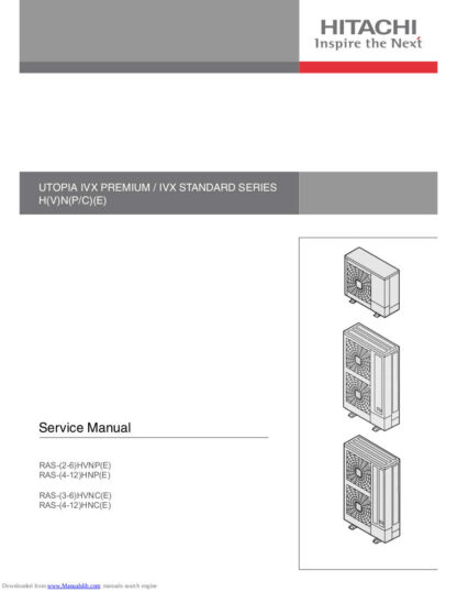 Hitachi Air Conditioner Service Manual 30