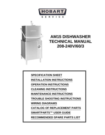 Hobart Dishwasher Service Manual 03