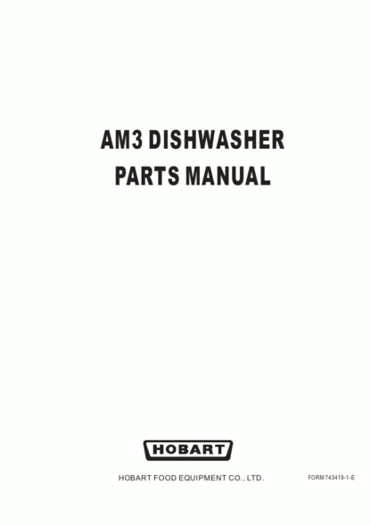 Hobart Dishwasher Service Manual 06