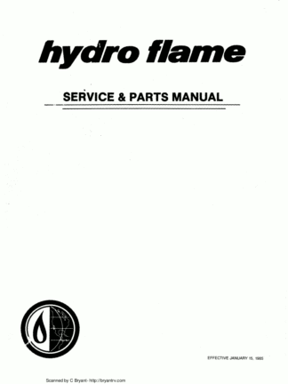 Hydro Flame Furnace Service Manual 01