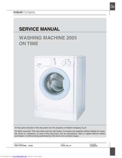 Indesit Washer Service Manual 12