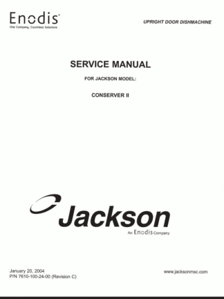Jackson Dishwasher Service Manual 02