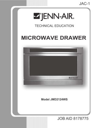 Jenn-Air Microwave Oven Service Manual 01
