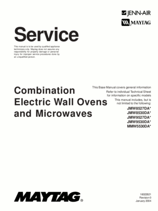 Jenn-Air Microwave Oven Service Manual 03