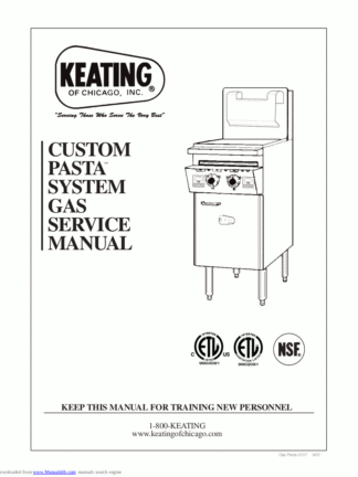 Keating Food Warmer Service Manual 02