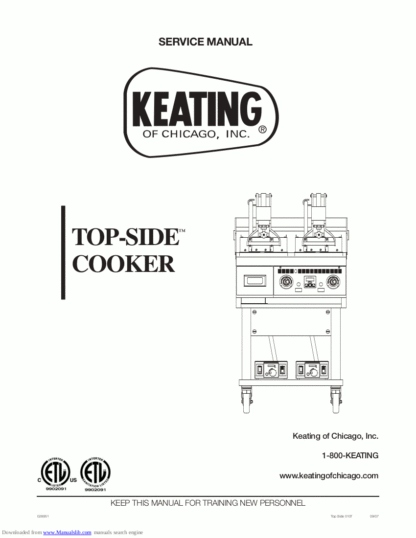Keating Food Warmer Service Manual 03