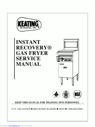 Keating Food Warmer Service Manual 07