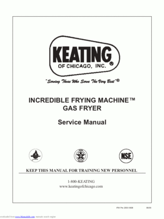 Keating Food Warmer Service Manual 08