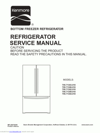 Kenmore Refrigerator Service Manual 16