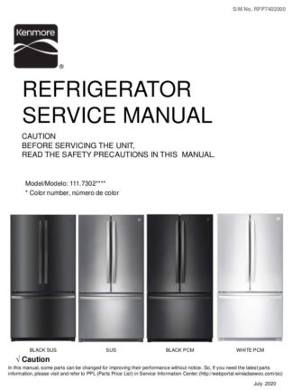Kenmore Refrigerator Service Manual 24