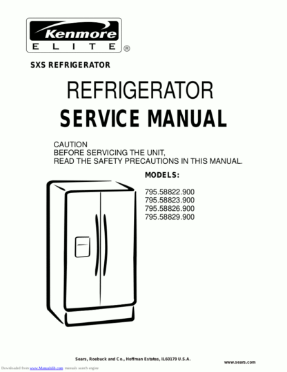 Kenmore Refrigerator Service Manual 27