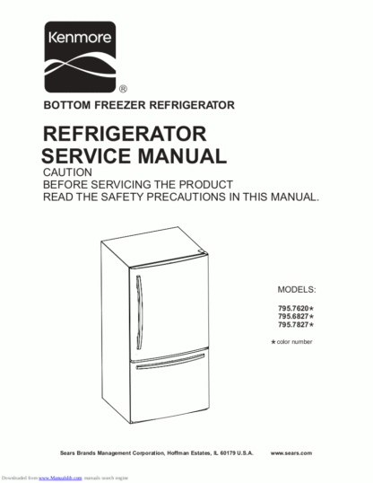 Kenmore Refrigerator Service Manual 29