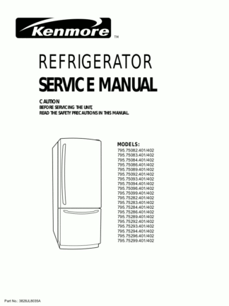 Kenmore Refrigerator Service Manual 35