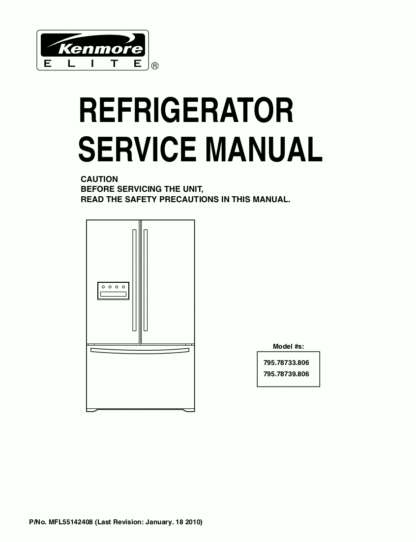 Kenmore Refrigerator Service Manual 40