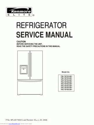Kenmore Refrigerator Service Manual 41