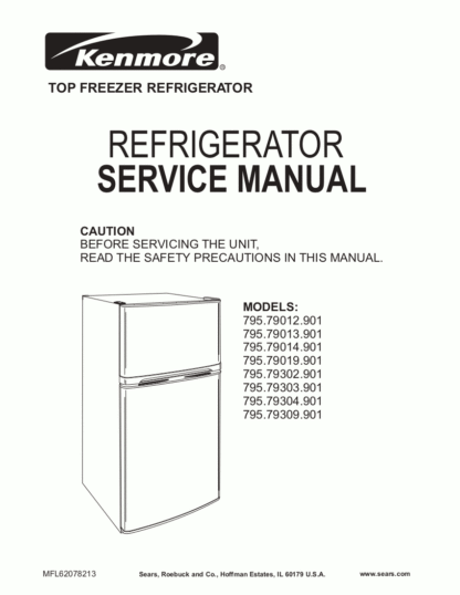 Kenmore Refrigerator Service Manual 44