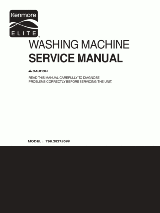 Kenmore Washer Service Manual 05