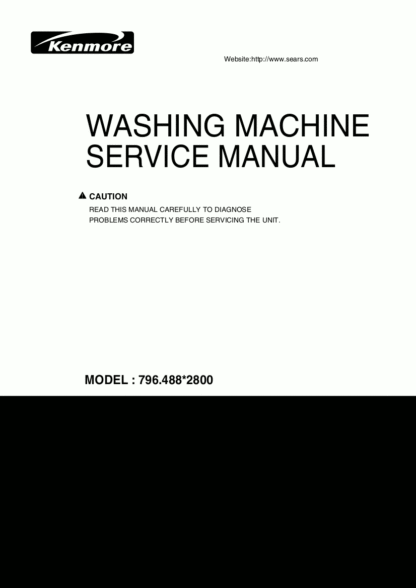 Kenmore Washer Service Manual 06