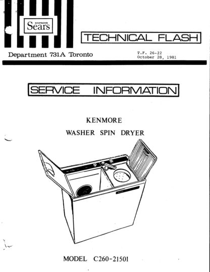 Kenmore Washer Service Manual 08