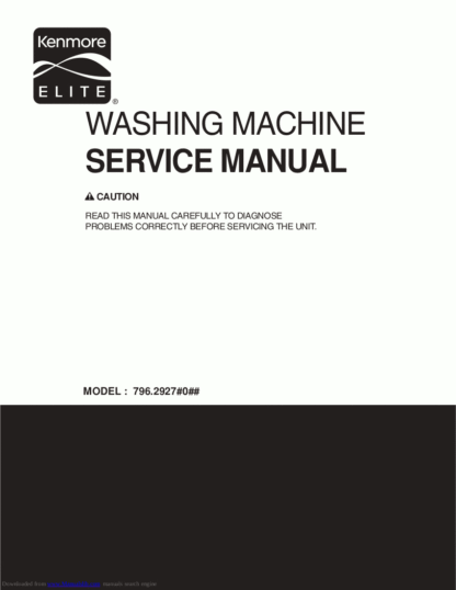 Kenmore Washer Service Manual 15